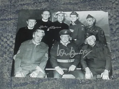 IAN LAVENDER & FRANK WILLIAMS - DADS ARMY  - 10x8  PHOTO SIGNED-  (3) • £19.99