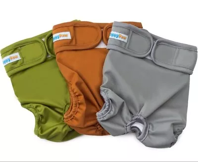 Dog Diapers Reusable Washable Set Of 3 For Female / Male Incontinence Heat Cycle • $16.97