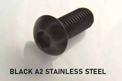 Socket Button Head Screws Allen Socket Bolts BLACK STAINLESS STEEL M4 M5 M6 M8 • £54.78