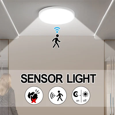 £11.90 • Buy Led Ceiling Light Pir Motion Sensor Light Bathroom Kitchen Living Room Wall Lamp