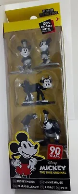 Jada Disney 5 Figures Diecast Metal Mickey & Minnie Mouse Clarabelle 90th Year • £9.95