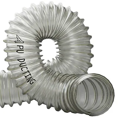 £16.33 • Buy PU Flexible Ducting Hose Ventilation Woodworking Fume Dust Extraction 51 - 152mm