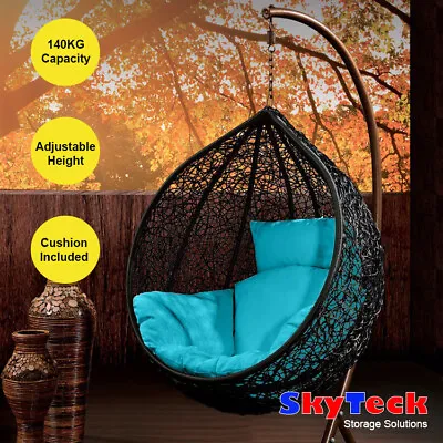 Relaxing Indoor/Outdoor Hanging Swinging Egg Chair For Garden Balcony Patio  • $229