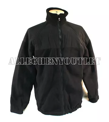 US Military POLARTEC 100 FLEECE JACKET COAT Black Military Many Sizes Mint • $13.90