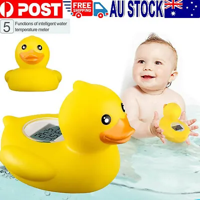 Baby Bath Duck Digital Water Duckling Thermometer & LED Baby Bathtub Alarm Timer • $16.12