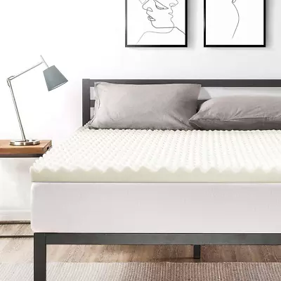 Egg Crate Mattress Topper High Density Foam Underlay Protector - 5CM - All Si... • $54.03