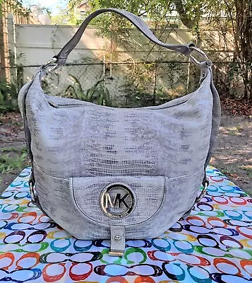 Michael Kors Large Fulton Snakeskin Hobo Handbag • $69.99