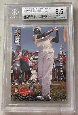 1994-95 Collector's Choice Michael Jordan Silver Signature #204 Bgs 8.5 • $50.23