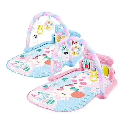  5 In-1 Baby Activity Gym Mat | Non-Slip Playmat Baby Tummy Time Mat With Music  • £20.39
