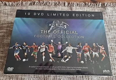 UEFA -The Official Football Collection (10 DVD LIMITED EDITION) BRAND NEW SEALED • £9.50