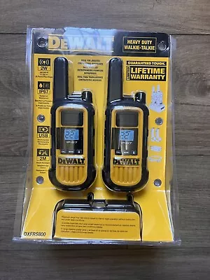 New DeWalt DXFRS800 Heavy Duty Long Range 2-Way Radios Walkie-Talkie Set -2 Pack • $94.99