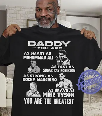 New Muhammad Ali Mike Tyson Black S-234XL Shirt NG1521 • $22.79