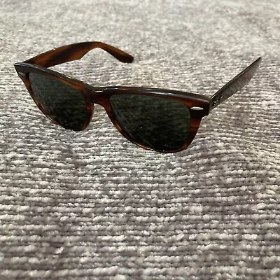 VGC Vintage Ray-Ban Wayfarer 2 B&L  Tortoise Sunglasses Bausch Lomb 54mm BL II • $85