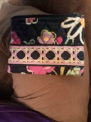 Vera Bradley  Zip Coin Purse Wallet ~ RIBBONS Used • $14