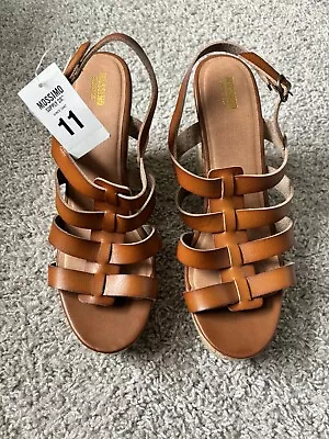 Mossimo Supply Co. Women’s Rope Wedge Strappy Sandals Size 11 Brown • $15