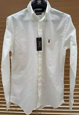 Ralph Lauren White Slim Fit Soft Cotton Shirt - 100% Cotton • £30