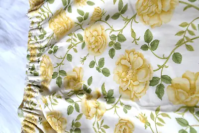 £79.99 • Buy Vintage SANDERSON Yellow Roses Floral Curtains BUNDLE Options Fabric