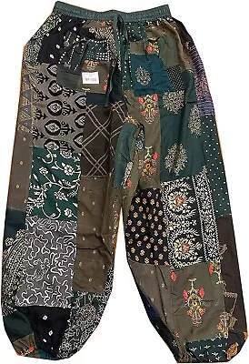 Harem Pants For Women Patchwork Yoga Boho Palazzo Maternity PJ Clothing • $21.59