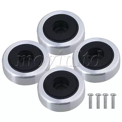 3x1.1cm Amplifier Chassis Isolation Feet Stand Pad Set Of 4 Silver • $16.56