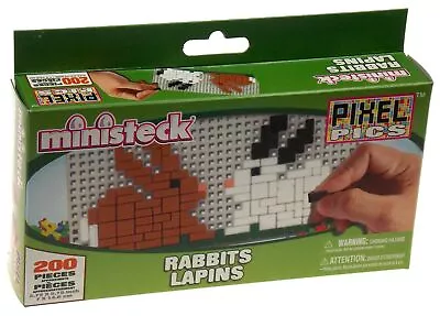 Ministeck Pixel Pics Pets Rabbits Birds Set 3 Craft Puzzle Dogs Duck Xmas Gift • $17.39