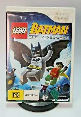 LEGO Batman The Video Game Nintendo Wii *PAL* FREE POST - Aus Seller :) • $9.49