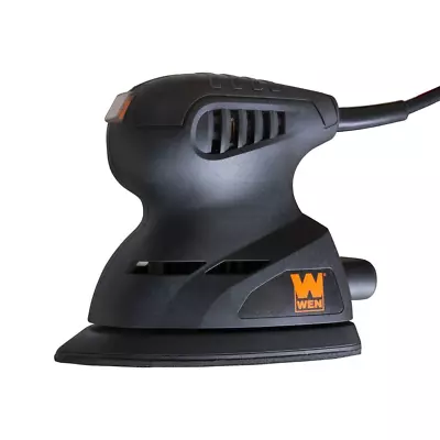 1 Amp Electric Detailing Palm Sander | Wen Corded Design Tip Black Angled Lock • $22.88