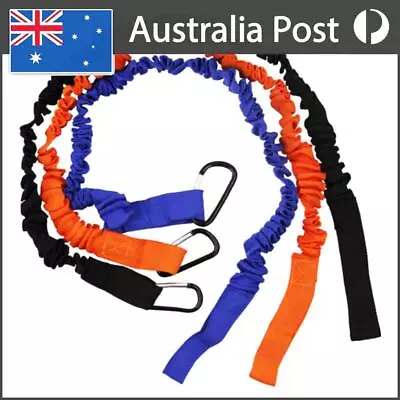 Elastic Kayak Paddle Leash With Safety Hook Fishing Lanyard For Kayak Paddles • $13.19