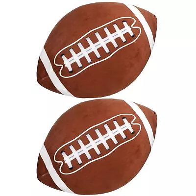 2 Pcs Christmas Football Pillows 9.84 X 13.78 Inch Soft Fluffy Stuffed Footba... • $31.42