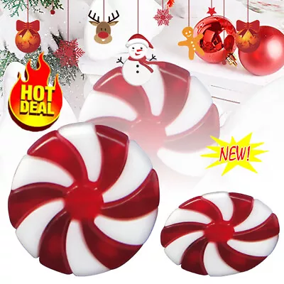 1-50X Christmas Red & White Candy Hanging Bead Pendant Ornaments Xmas Tree Decor • $7.96