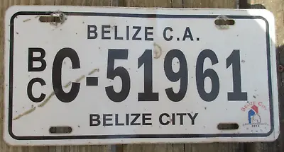 BELIZE CITY BELIZE 2015 Plexiglass License Plate - C-51961 • $27.99
