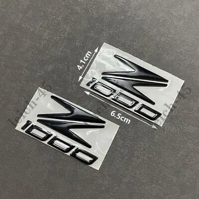 Black Motorcycle Fuel Tank Emblem Decal Track Badge Sticker For Kawasaki Z1000 • $10.62