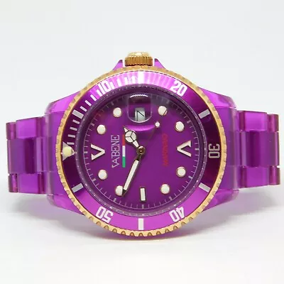 $17.99 • Buy VABENE Marinaio Purple Tone Quartz Analog Women's Watch Sz. 5 1/4  New Battery