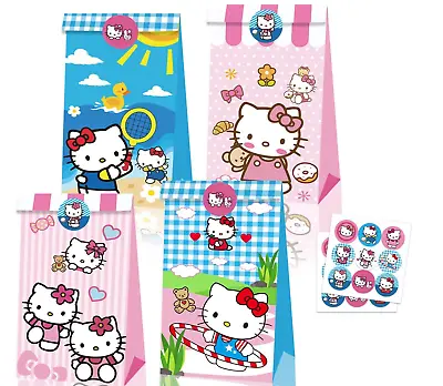 12PCS Hello Kitty Paper Lolly Loot Bags Party Supplies Girls Birthday Favour • $15.99