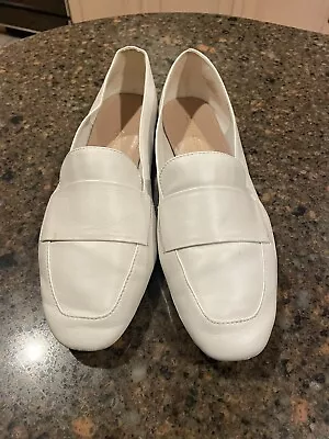 Essex Lane Leia Soft White Leather Loafer/Flats Women’s Size 9M  • £10.61