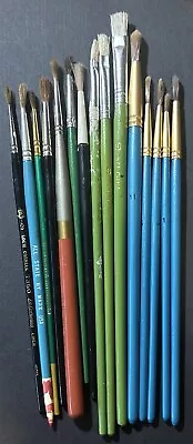 Used Paint Brushes Lot Of 15 - In Great Shape!! • $10