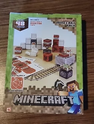 Minecraft Overworld Minecart Pack Paper Craft #16713 2015 Mojang • $25