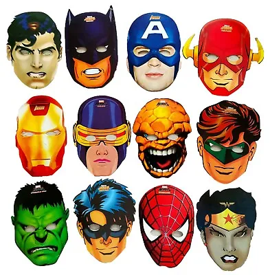 $15 • Buy Superheroes Justice League Avengers Party Masks Loot Bag Filler Favours Pk Of 12