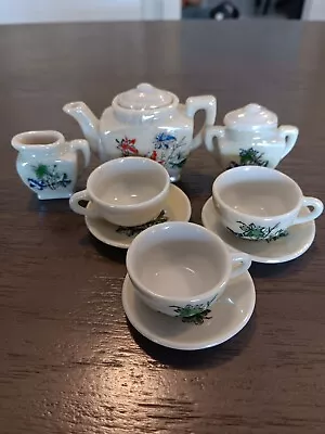 Miniature Tea Set 9 Piece Porcelain Made In Japan • $4.99
