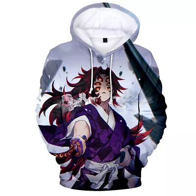 $34.99 • Buy Demon Slayer Anime Kokushibo 3d Printing Hoodie Sweatshirts Unisex Coat TEE
