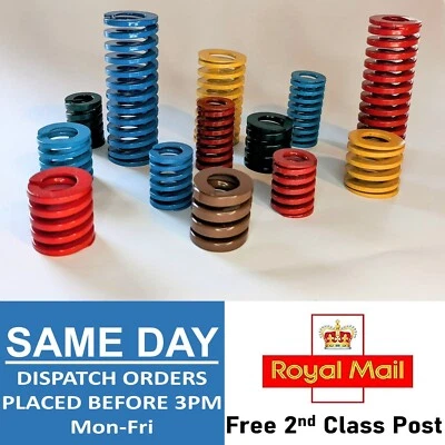 £5.35 • Buy Compression Spring Heavy Duty Stiff Heavy Load Die Springs JIS