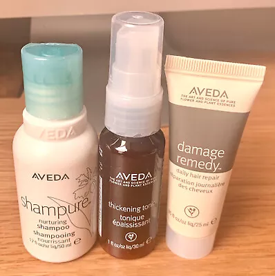 £16.99 • Buy Aveda Thickening Tonic, Damage Remedy Daily Hair Repair & Shampure-shampoo- New