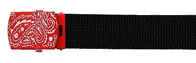 Black Adjustable Canvas Military Web Belt Metal Buckle 36  44  56  64  72  • $9.49