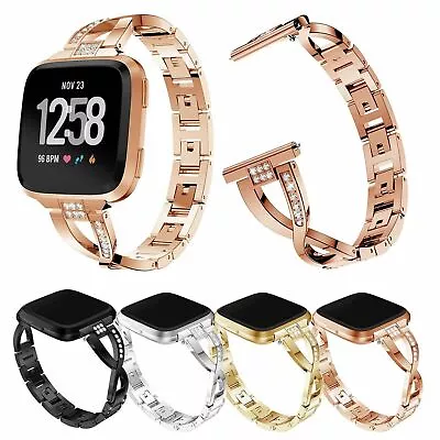 For Fitbit Versa Lite 2 Women Band Stainless Steel Metal Wrist Strap Lady Bands • $15.99