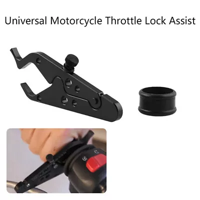 Universal Motorcycle Throttle Lock Assist Cruise Control With Silicone NHUK • £7