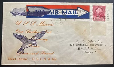 1934 Los Angeles CA USA USS MACON Airship ZRS5 Zeppelin Training Cruise Cover • $68