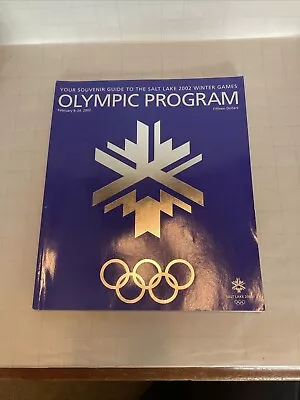 Official Salt Lake City 2002 Winter Games Olympics Program Souvenir Guide • $15