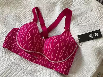 Womens Sports Bra Top Beyonce Ivy Park Adidas Size 22 Monogram Pink BNWT • $50