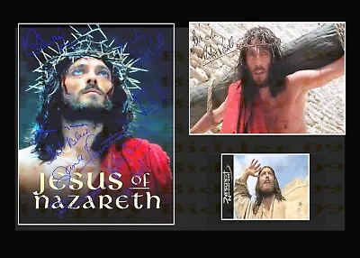 A3 Size Card Mounted Signed Jesus Of Nazareth Laurence Olivier Ian McShane Power • £19.99