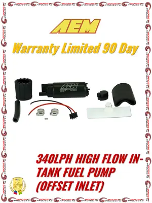 AEM Genuine 340 Lph High Flow In-Tank EFI Fuel Pump Kit Offset Inlet 50-1000 • $102.95
