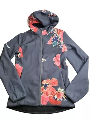 Desigual Hooded Soft Shell Zip-Up Jacket Size S Fleece Lined Winter Exc Conditio • $89.95